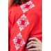 Embroidered sweatshirt "Stars" Red